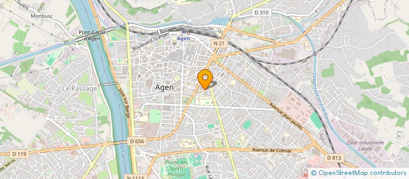 localisation de l'entreprise SCI C.B.O.  AGEN