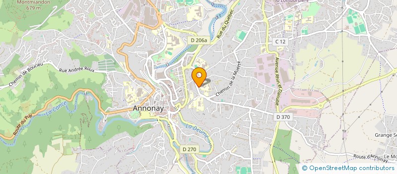 localisation de l'entreprise SCI C.B.R. SOINS à ANNONAY