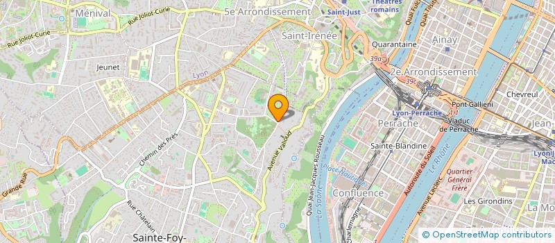 localisation de l'entreprise SCI C.B.V.  SAINTE-FOY-LES-LYON