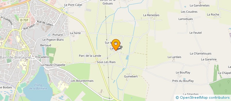 localisation de l'entreprise SCI C.BEL  BAIN-DE-BRETAGNE