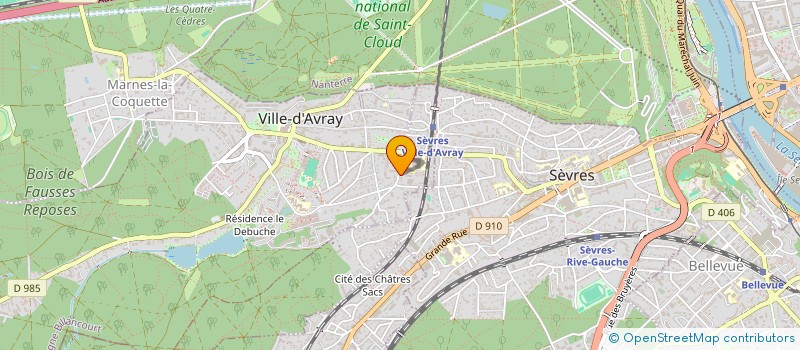 localisation de l'entreprise SCI C.C.  VILLE D'AVRAY