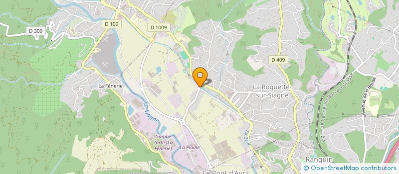localisation de l'entreprise SCI C & C à LA ROQUETTE-SUR-SIAGNE