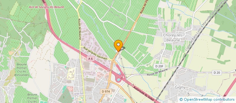 localisation de l'entreprise SCI  C.C.A.  SAVIGNY-LES-BEAUNE