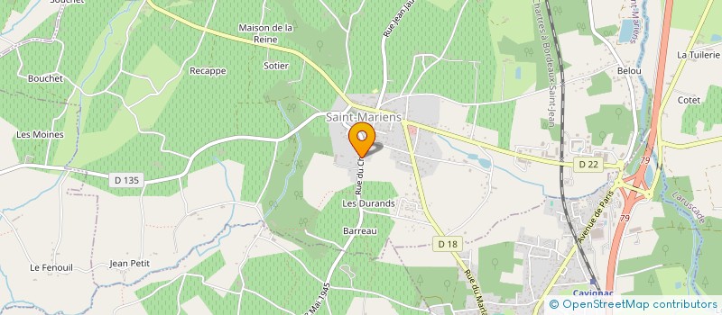 localisation de l'entreprise SCI C&C CHARRIER FRERES  LARUSCADE