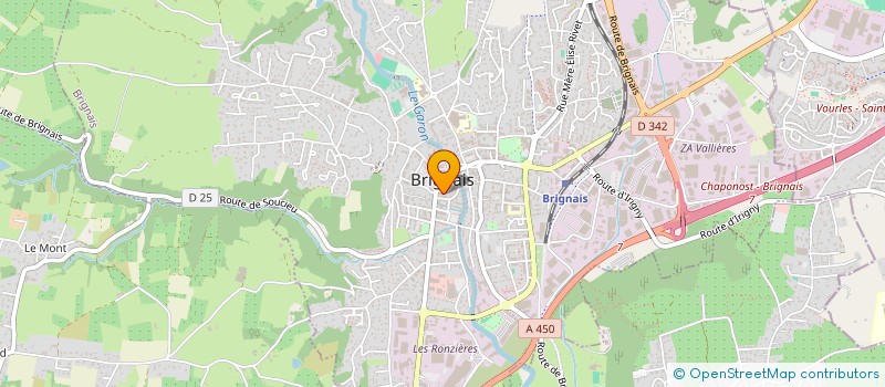 localisation de l'entreprise SCI C-C & CO  BRIGNAIS