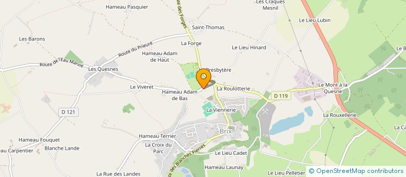 localisation de l'entreprise SCI C.C.E.F  BRIX