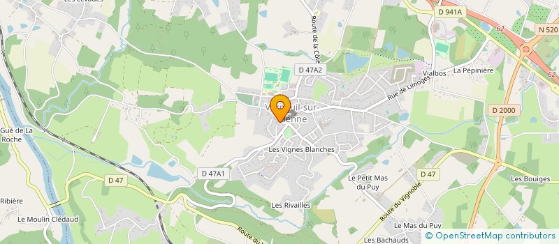 localisation de l'entreprise SCI C.C.G.  VERNEUIL-SUR-VIENNE