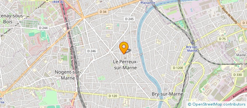 localisation de l'entreprise SCI C.C.H.  LE PERREUX-SUR-MARNE