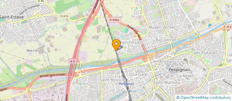 localisation de l'entreprise SCI C.C.L.  PERPIGNAN