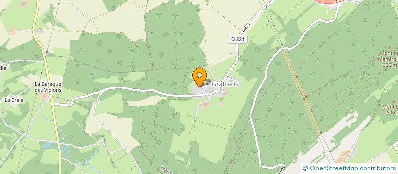 localisation de l'entreprise SCI C.C.M.B.  LE GRATTERIS