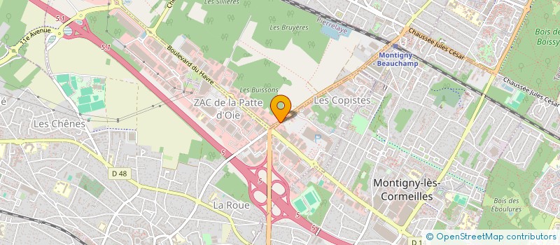 localisation de l'entreprise SCI C.C.M.F.O  HERBLAY-SUR-SEINE