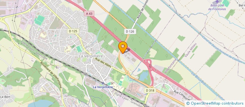 localisation de l'entreprise SCI C.C.R.  FRONTONAS