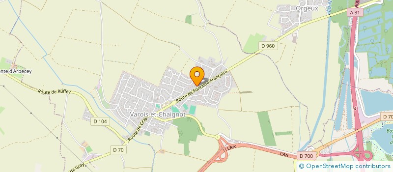 localisation de l'entreprise SCI C.C.V. PRESENCE  VAROIS-ET-CHAIGNOT