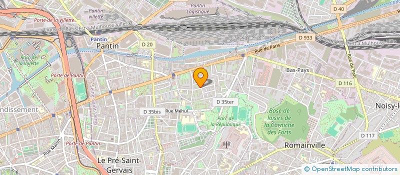localisation de l'entreprise SCI C CO  PANTIN