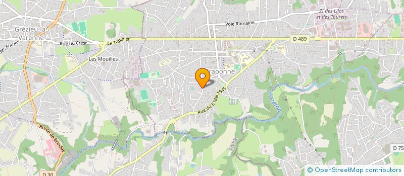 localisation de l'entreprise SCI C CUBE  CRAPONNE