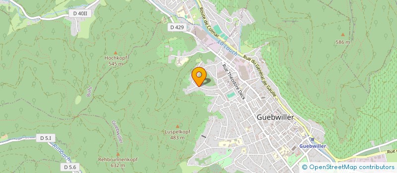 localisation de l'entreprise SCI C.D.2G.  GUEBWILLER