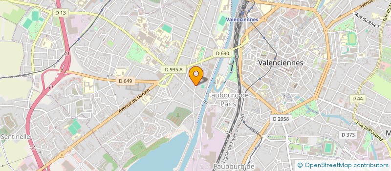 localisation de l'entreprise SCI C D  VALENCIENNES