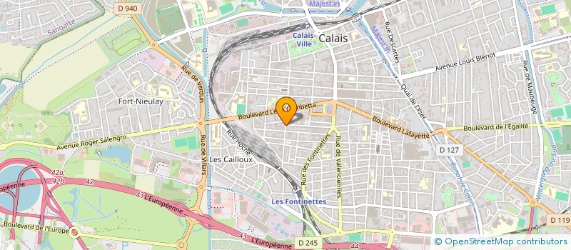 localisation de l'entreprise SCI C.D.  CALAIS