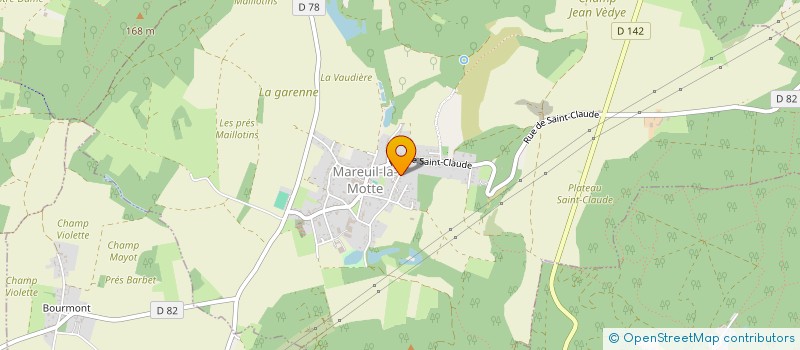 localisation de l'entreprise SCI C.D.A.G  MAREUIL-LA-MOTTE