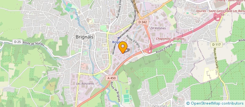 localisation de l'entreprise SCI C.D.C.  BRIGNAIS