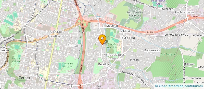 localisation de l'entreprise SCI C.D.J.  ARTIGUES-PRES-BORDEAUX