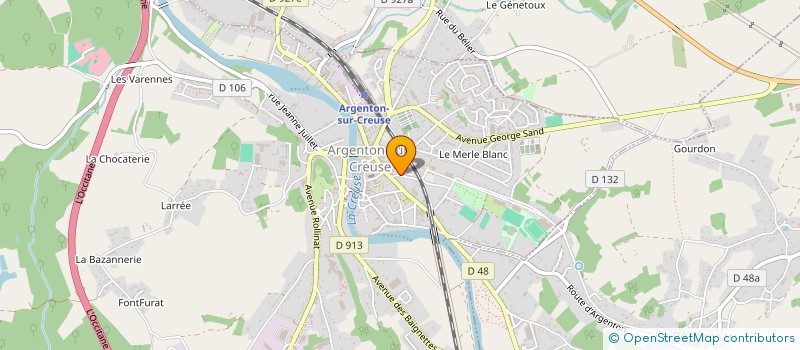 localisation de l'entreprise SCI C D J P à ARGENTON-SUR-CREUSE
