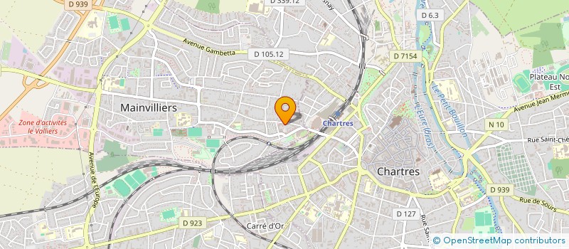 localisation de l'entreprise SCI C D M à MAINVILLIERS
