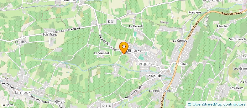localisation de l'entreprise SCI C D P à PORTE DES PIERRES DOREES