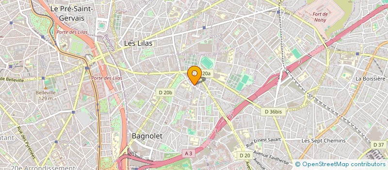localisation de l'entreprise SCI C.D.P IMMO à BAGNOLET