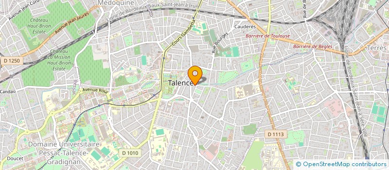 localisation de l'entreprise SCI C.D.X.  TALENCE