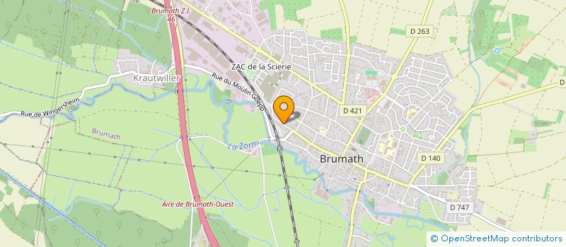 localisation de l'entreprise SCI C E M  BRUMATH