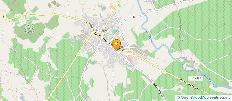 localisation de l'entreprise SCI C.E.P.  ROUJAN