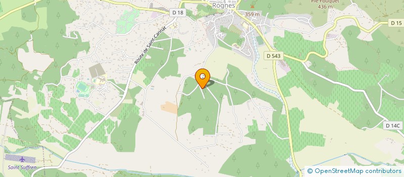 localisation de l'entreprise SCI C.E.V  ROGNES