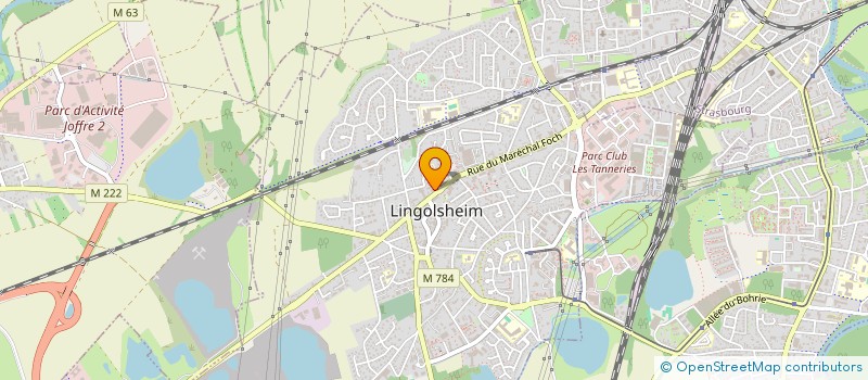 localisation de l'entreprise SCI C'EST LE PIED  LINGOLSHEIM