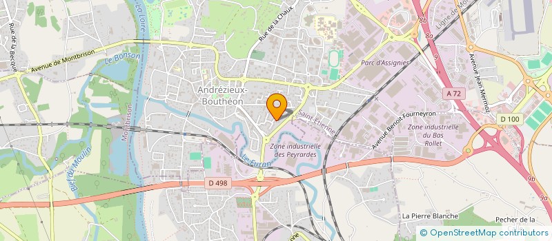 localisation de l'entreprise SCI C'EST UN BEAU ROMANS  ANDREZIEUX-BOUTHEON