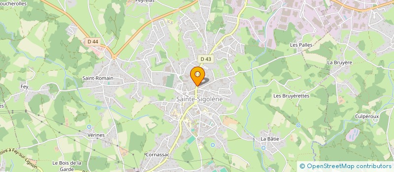 localisation de l'entreprise SCI C ET B à SAINTE-SIGOLENE