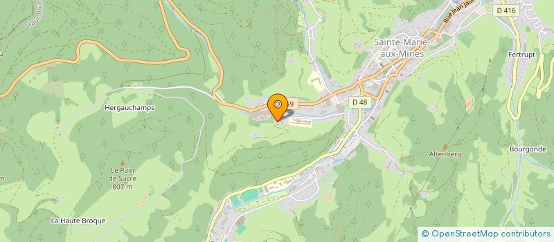 localisation de l'entreprise SCI C ET B  SAINTE-MARIE-AUX-MINES