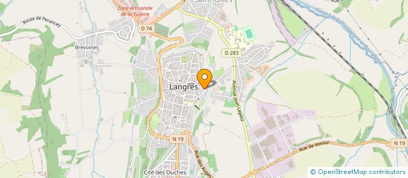 localisation de l'entreprise SCI C ET C à LANGRES
