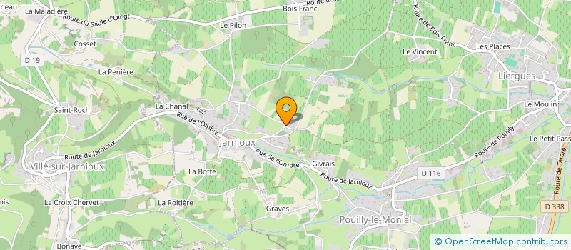 localisation de l'entreprise SCI C ET G à PORTE-DES-PIERRES-DOREES