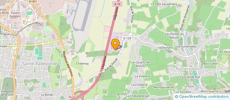 localisation de l'entreprise SCI C ET K à ROCHECORBON