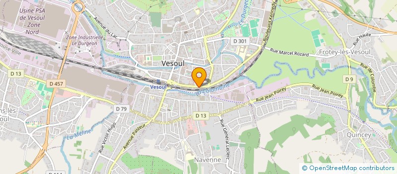 localisation de l'entreprise SCI C ET M à VESOUL