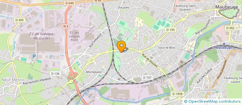 localisation de l'entreprise SCI C.F.  MAUBEUGE