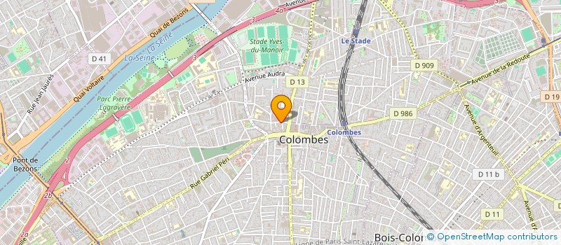 localisation de l'entreprise SCI C.F à COLOMBES