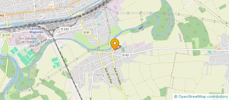 localisation de l'entreprise SCI  C.F.M. IMMO  CHICHERY