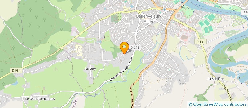 localisation de l'entreprise SCI C.F.P.  BELLERIVE-SUR-ALLIER