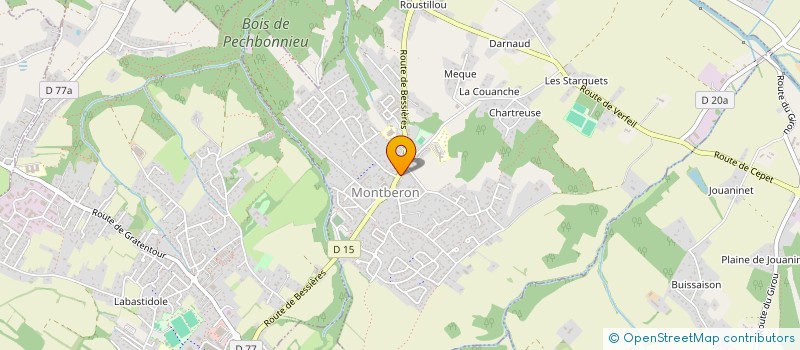 localisation de l'entreprise SCI C.F. PUJOL  MONTBERON