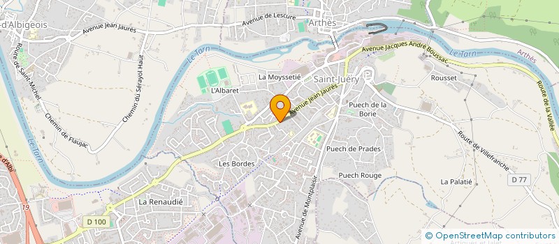 localisation de l'entreprise SCI C G  SAINT-JUERY