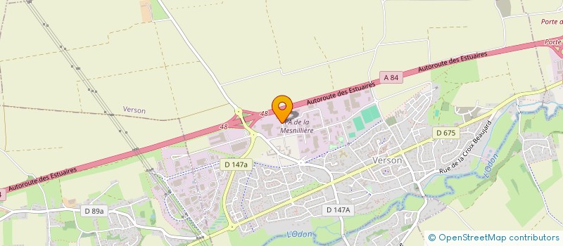 localisation de l'entreprise SCI C.G.A.  VERSON