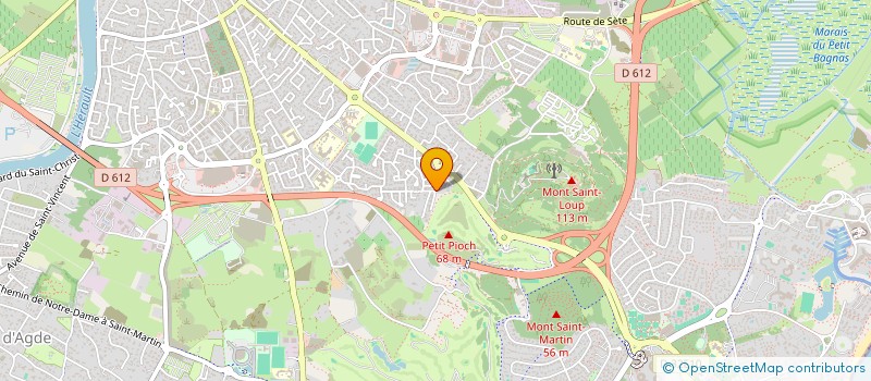 localisation de l'entreprise SCI C G B  AGDE