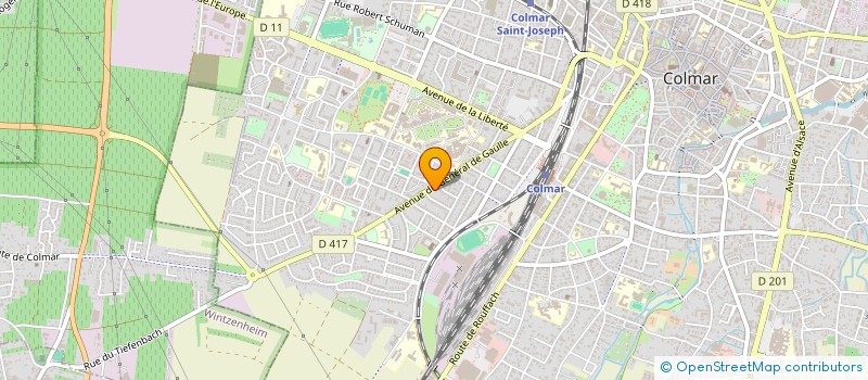 localisation de l'entreprise SCI C.G.B.  COLMAR